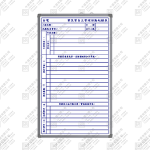 台電零災害自主管理活動紀錄表