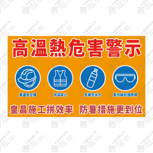 高溫熱危害警示 A 款