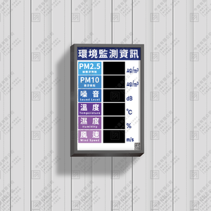 六合一環境監測資訊看板